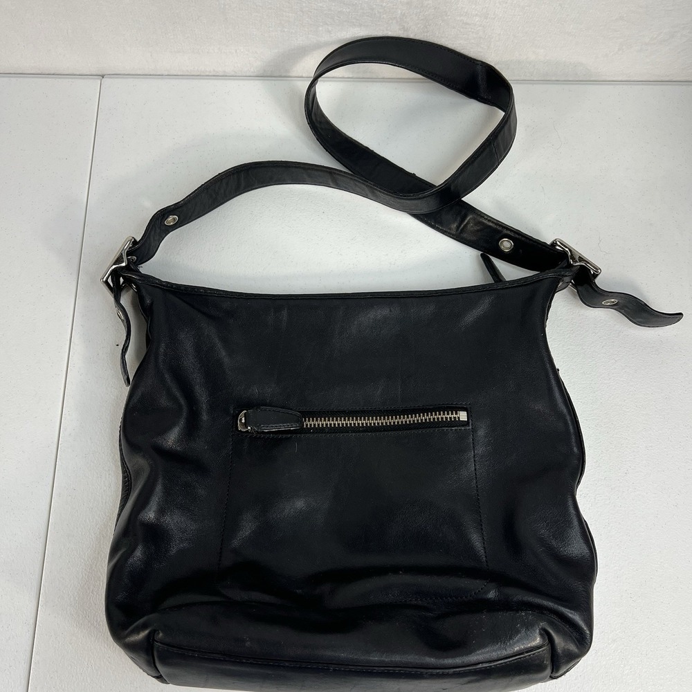 Coach Medium Shoulder Bag Legacy Penny Hobo 19889 Silver Hardware‎ Black Leather - Picture 6 of 16